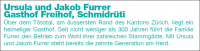 Broschüre Kanton Zürich Freihof Schmidrüti